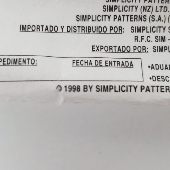 Vintage 1998 Simplicity Toddler's Dress Top Pants Bloomers Sewing Pattern 2,3,4 - Picture 3 of 10